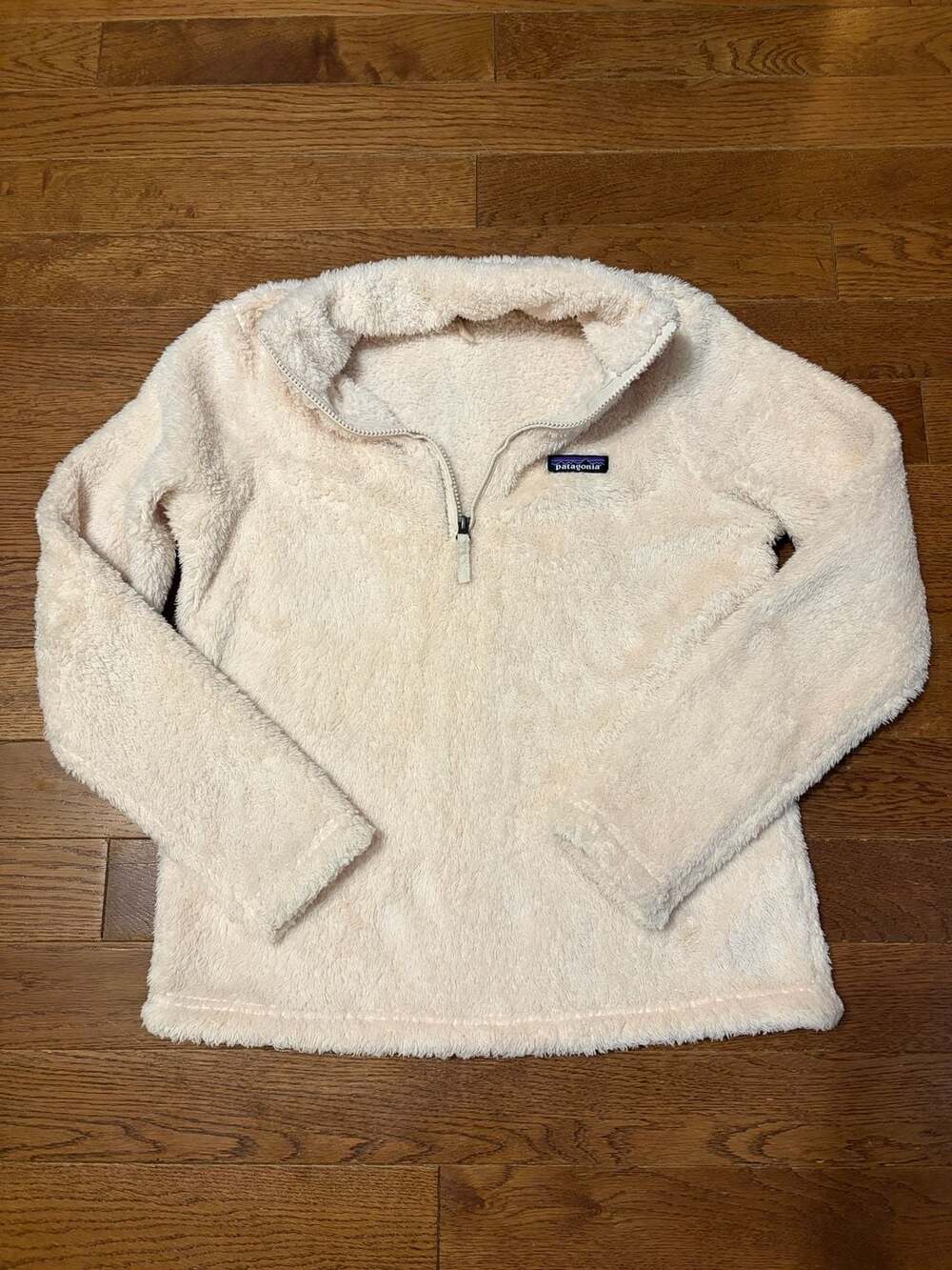 Patagonia Women's Los Gatos 1/4-Zip Fleece Pullover Sweater Jacket, Size M, Crea